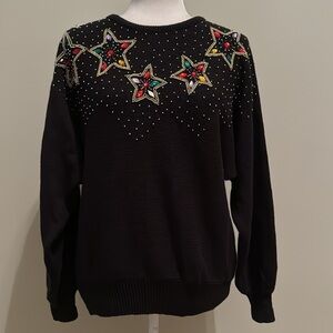 Crystal Sportswear Ltd. Vintage Jeweled Sweater